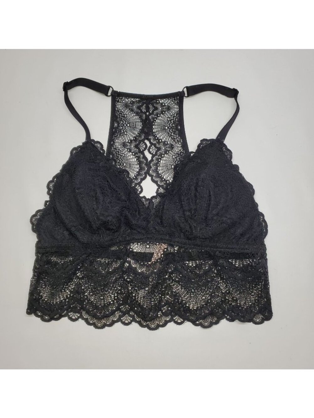 Eve's Temptation Aditi Floral Lace Wireless Women Sleep Bralette Sz 32B (S) 1476